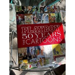 Playboy 50 Years of Cartoons Hardcover Illustrated Book by Hugh M. Hefner